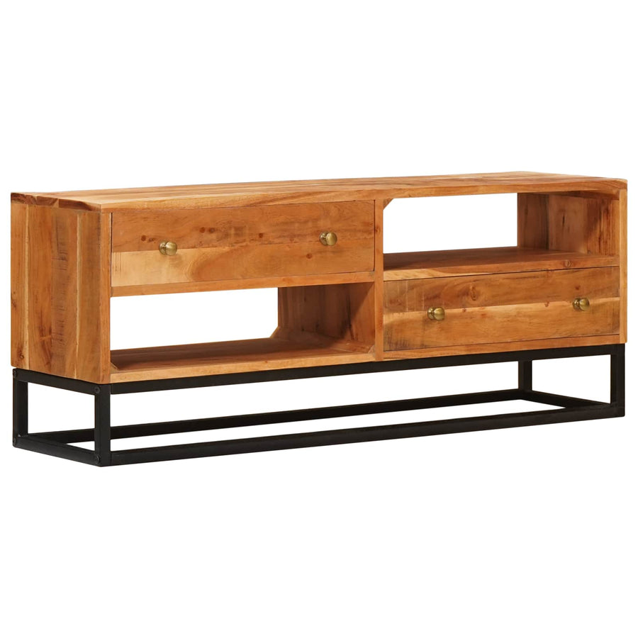 TV-kast met lade Naturel 110 x 30 x 44 cm Massief Acaciahout