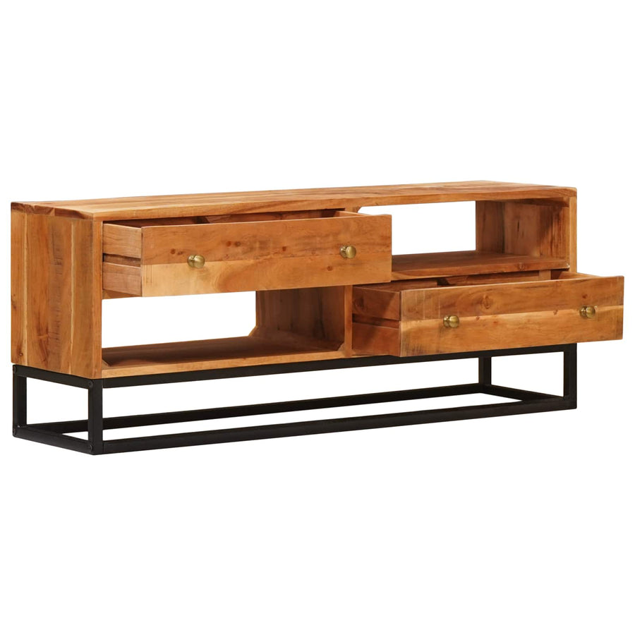 TV-kast met lade Naturel 110 x 30 x 44 cm Massief Acaciahout