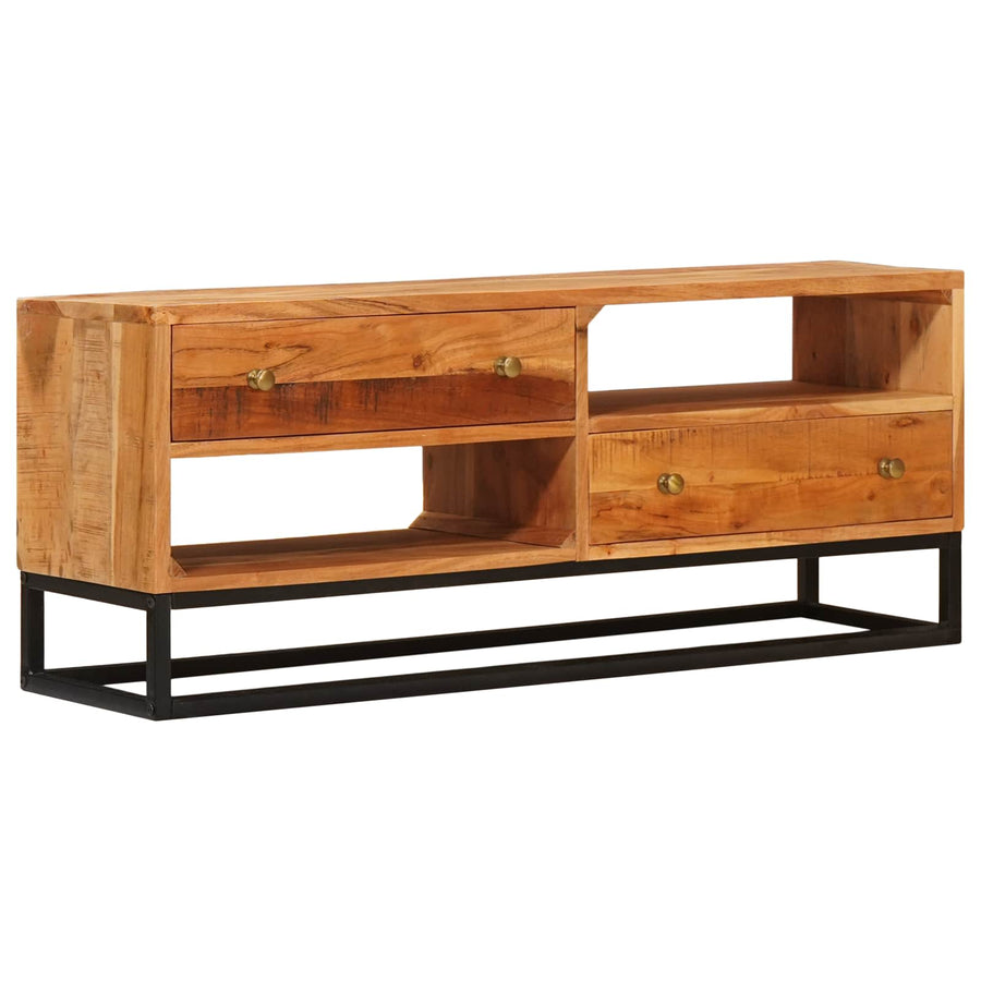 TV-kast met lade Naturel 110 x 30 x 44 cm Massief Acaciahout