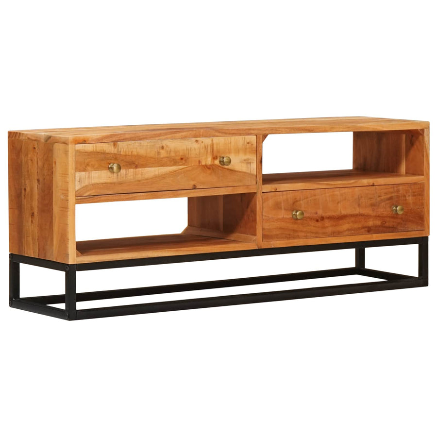 TV-kast met lade Naturel 110 x 30 x 44 cm Massief Acaciahout