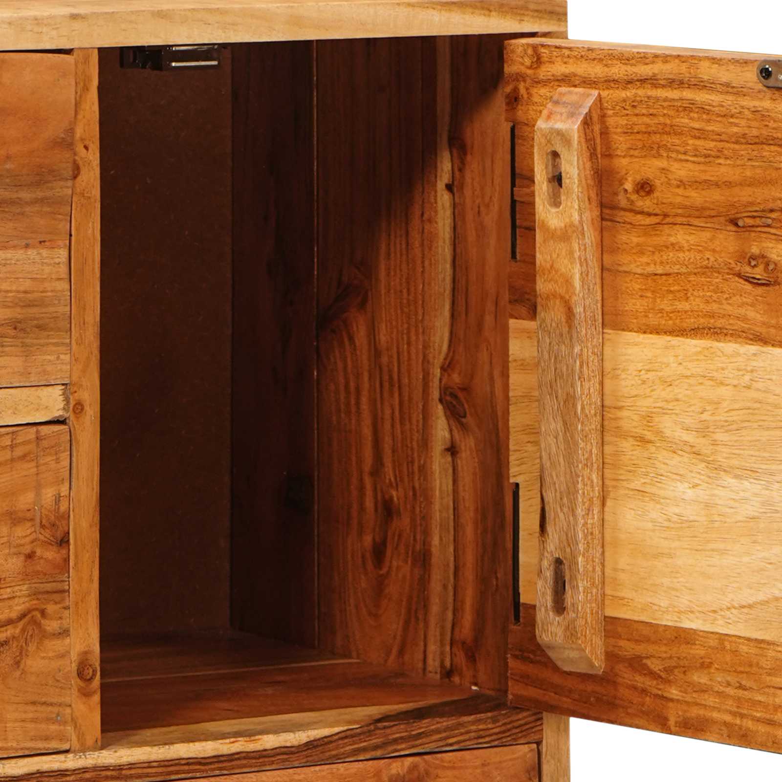 Ladekast met lade Naturel 55 x 30 x 90 cm Massief Acaciahout