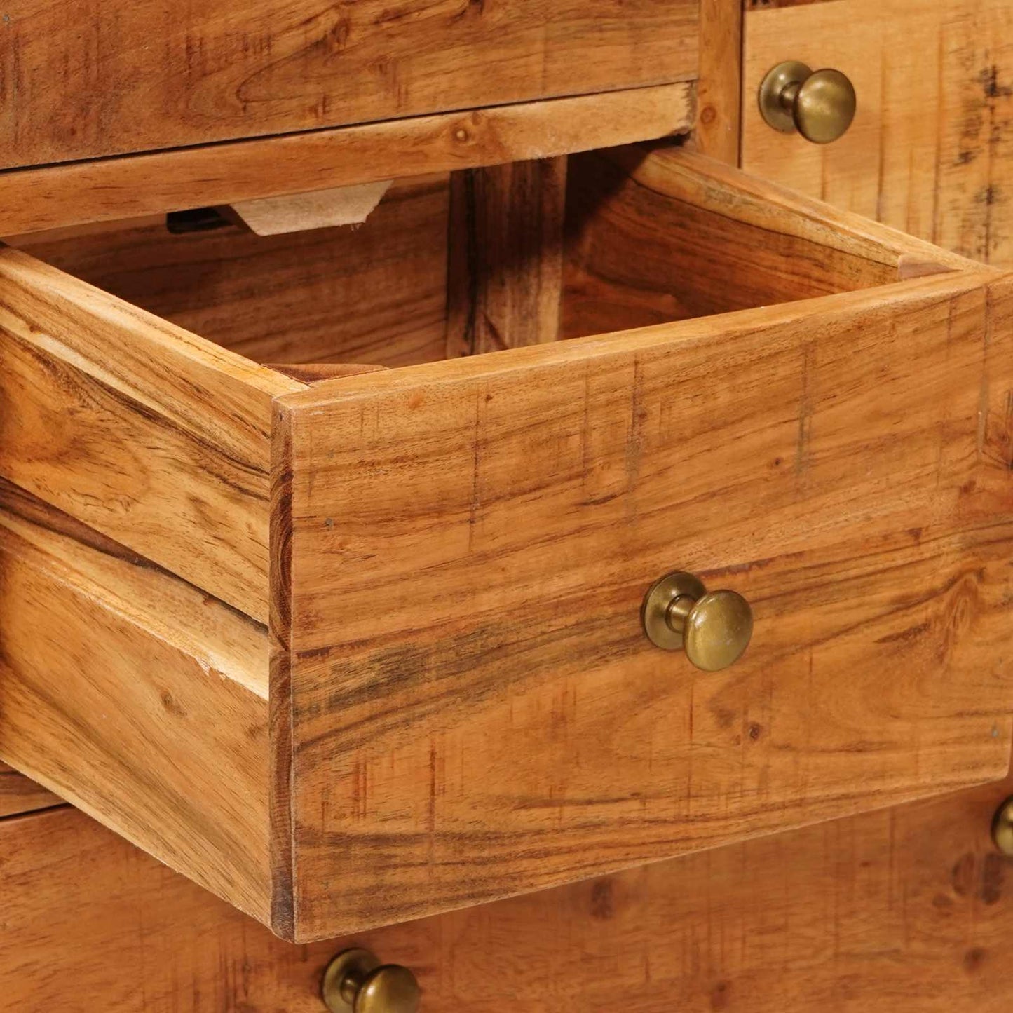 Ladekast met lade Naturel 55 x 30 x 90 cm Massief Acaciahout