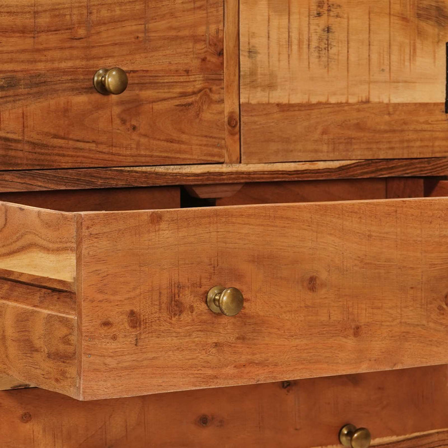 Ladekast met lade Naturel 55 x 30 x 90 cm Massief Acaciahout
