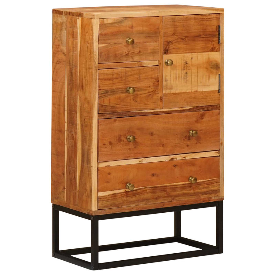 Ladekast met lade Naturel 55 x 30 x 90 cm Massief Acaciahout