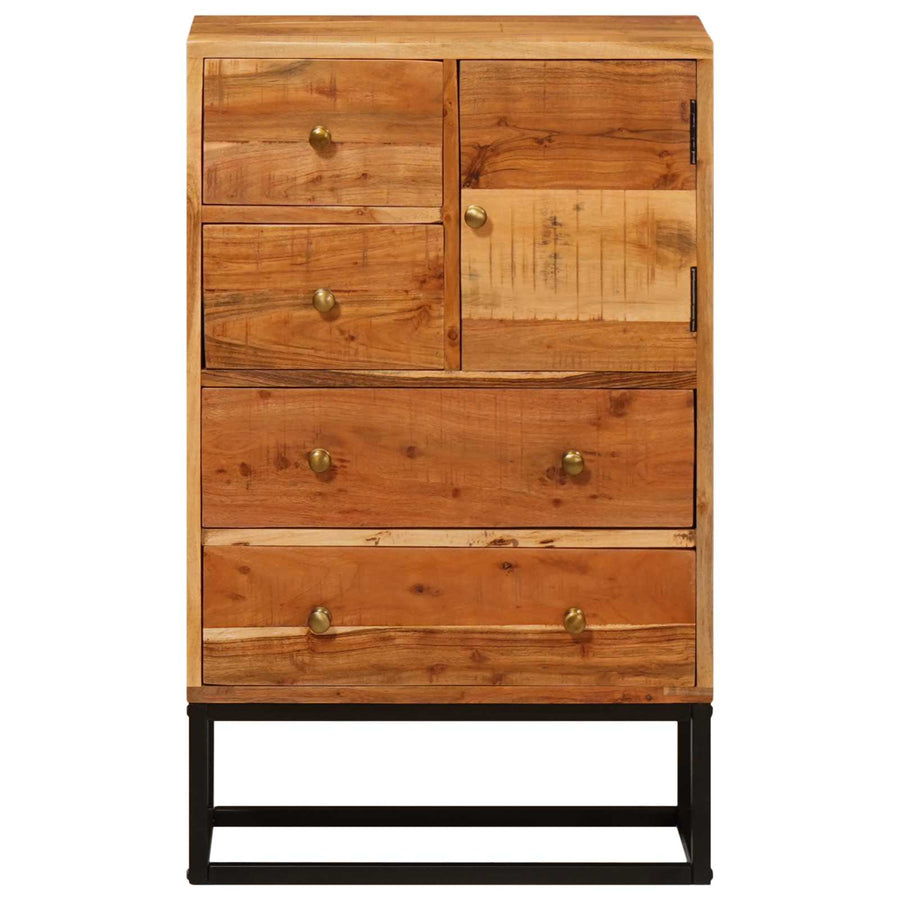 Ladekast met lade Naturel 55 x 30 x 90 cm Massief Acaciahout