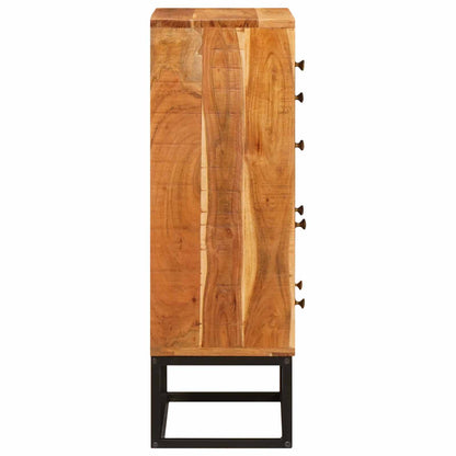Ladekast met lade Naturel 55 x 30 x 90 cm Massief Acaciahout