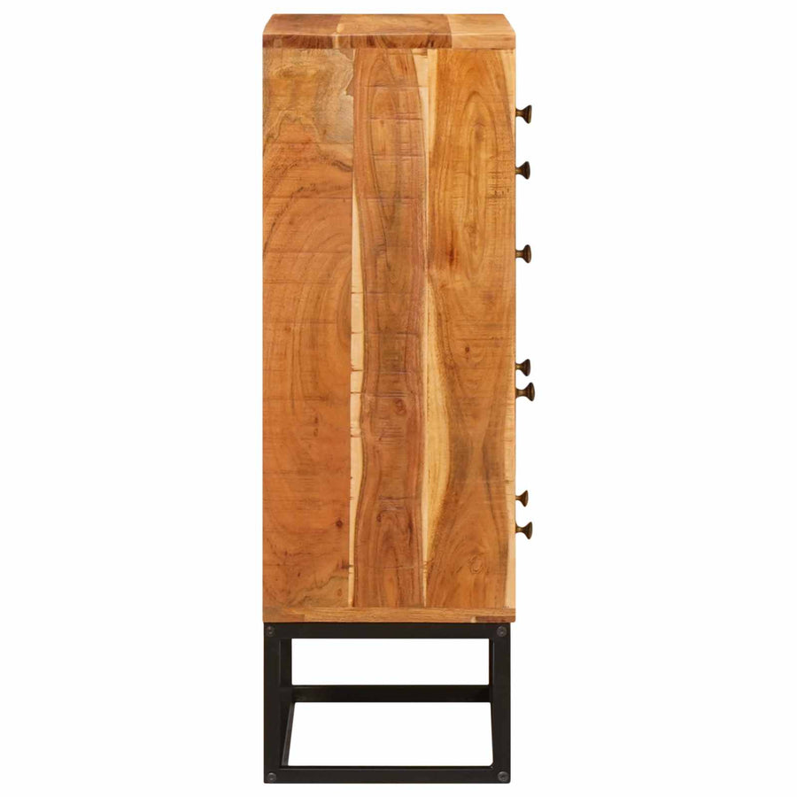 Ladekast met lade Naturel 55 x 30 x 90 cm Massief Acaciahout