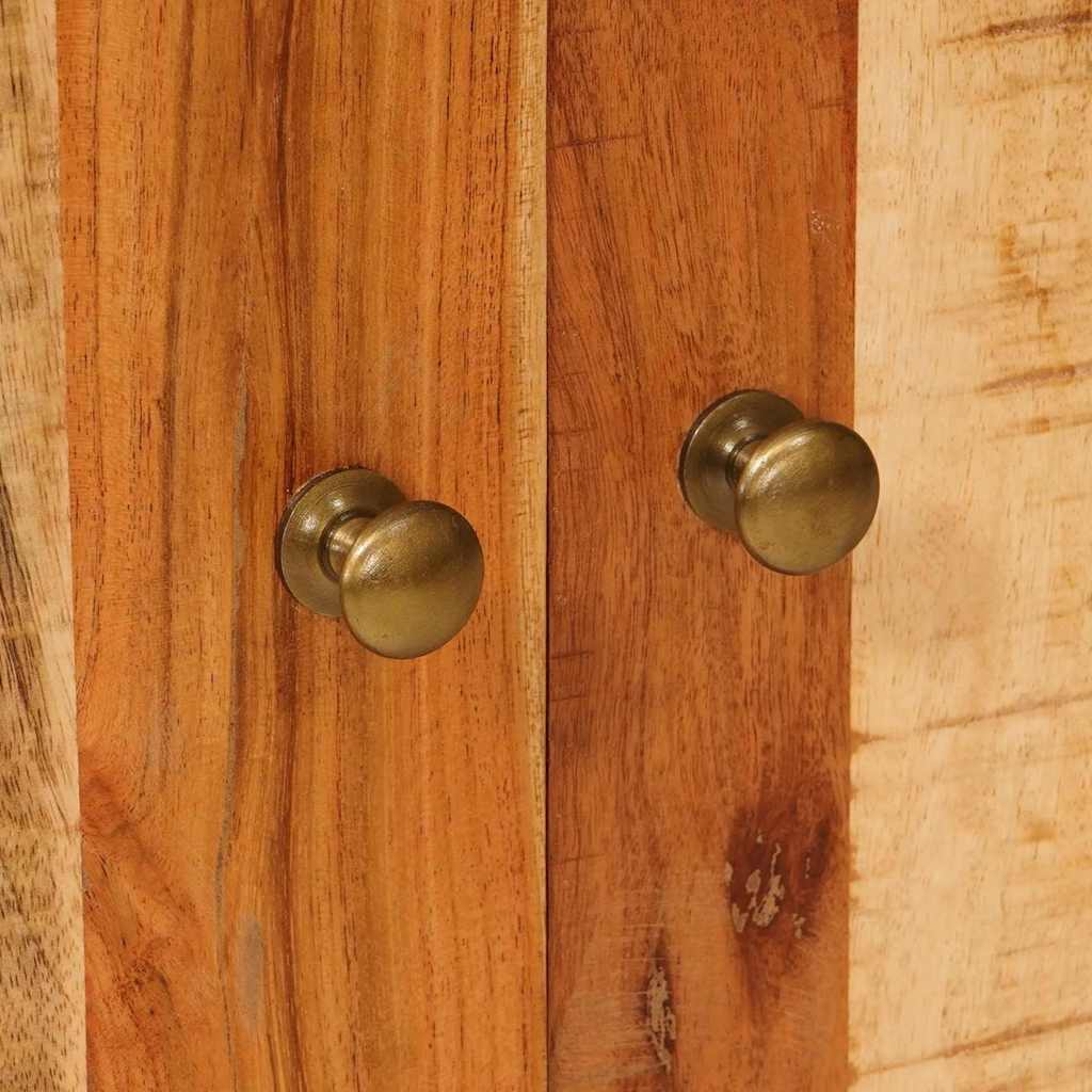 Opslagkasten Met Plank Bruin Massief Mango Hout 55 x 35 x 75 cm