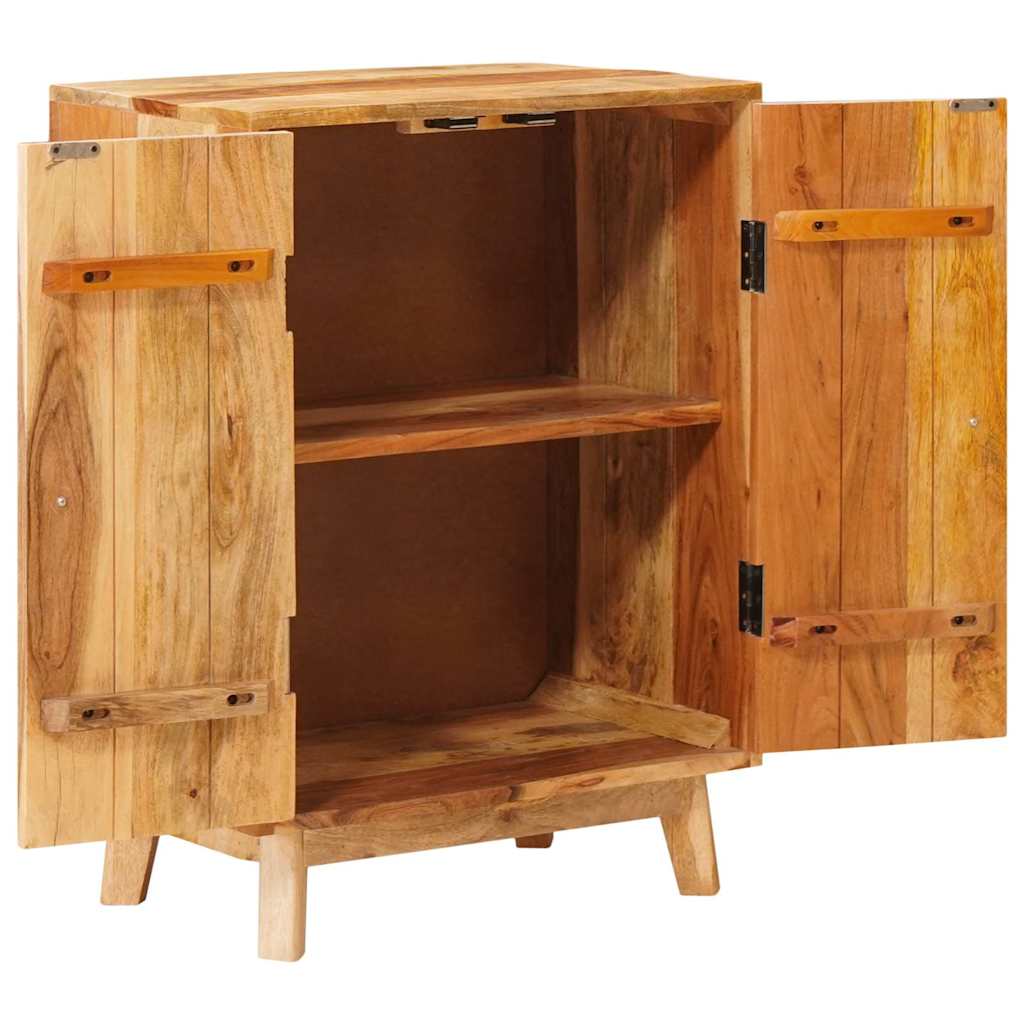 Opslagkasten Met Plank Bruin Massief Mango Hout 55 x 35 x 75 cm