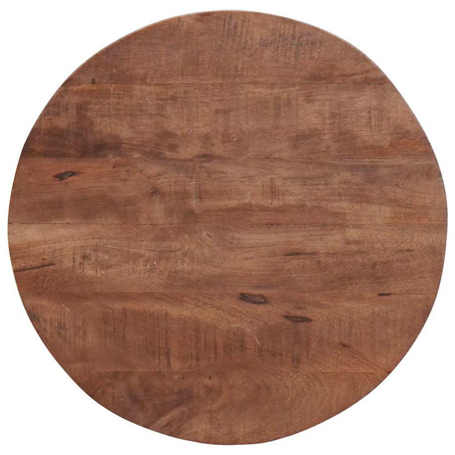 Nest Koffietafels 2 pcs Donkerbruin Massief mangohout en staal