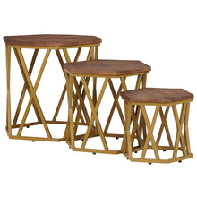 Salontafels Bruin 55 x 55 x 50 cm Massief Mango Hout