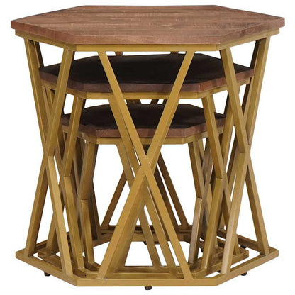 Salontafels Bruin 55 x 55 x 50 cm Massief Mango Hout