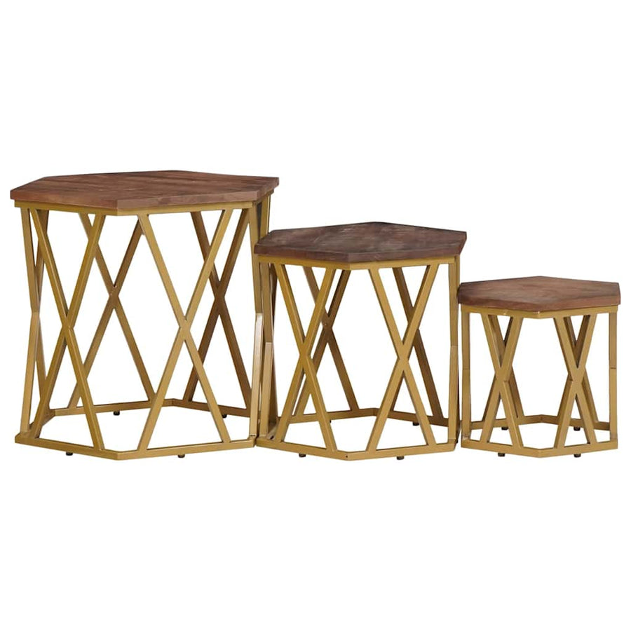 Salontafels Bruin 55 x 55 x 50 cm Massief Mango Hout