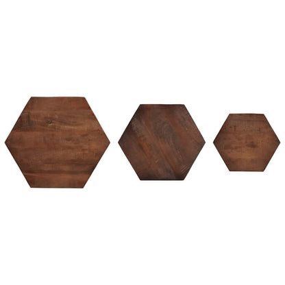 Salontafels Bruin 55 x 55 x 50 cm Massief Mango Hout