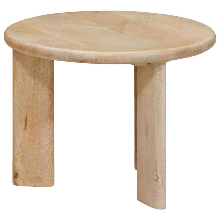 Nesttafels 2 pcs Zwart Massief Mango Hout