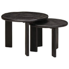 Nest Coffee Tables 2 pcs White Solid Mango Wood