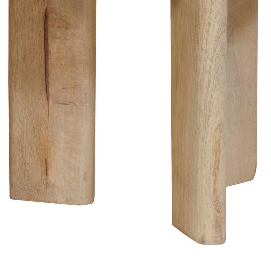 Nesttafels 3 pcs Zwart Massief Mango Hout