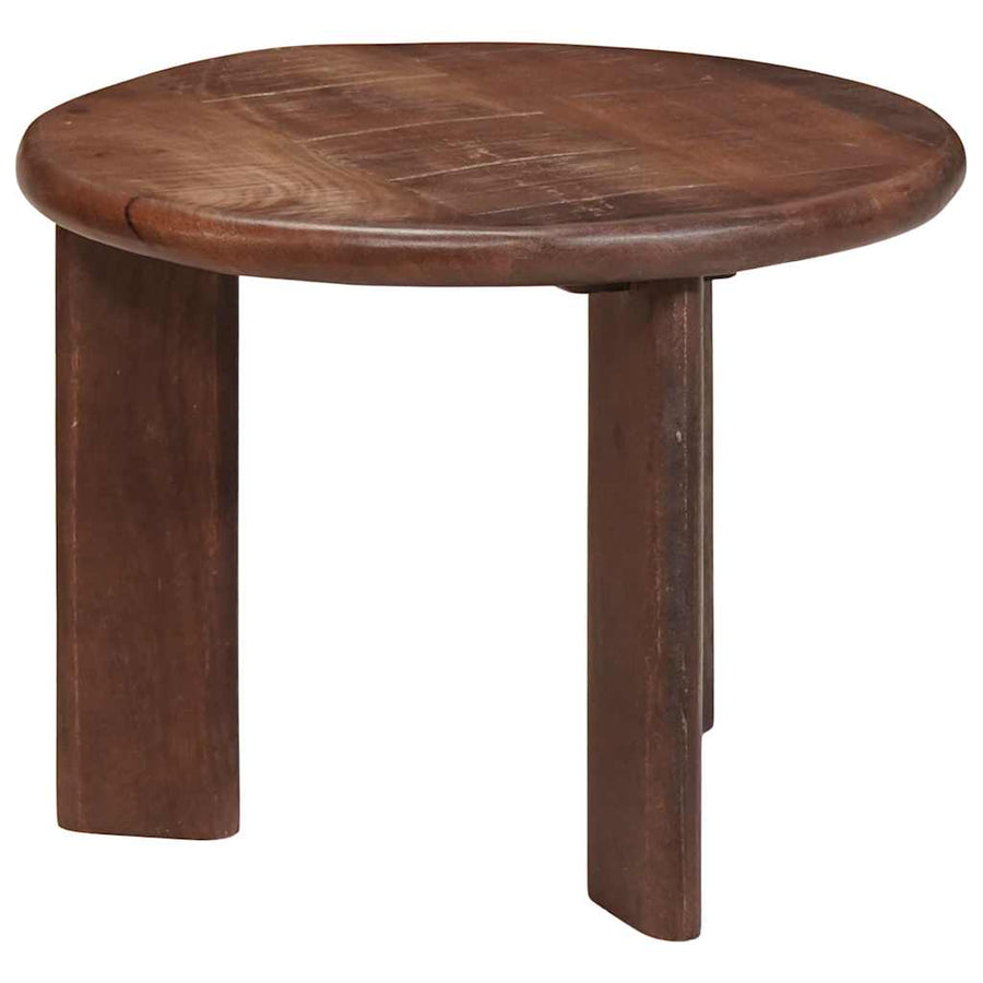 Nesttafels 3 pcs Donkerbruin Massief Mango Hout