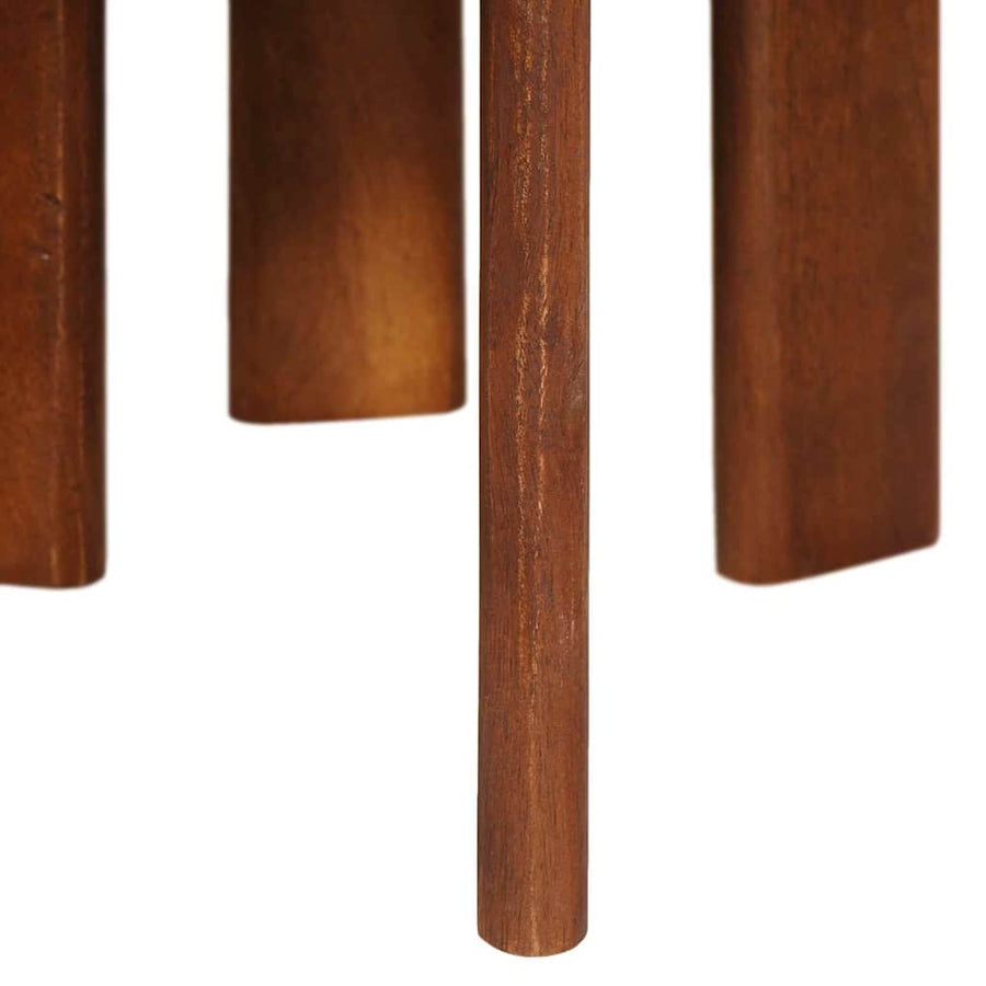 Nesttafels 3 pcs Honingbruin Massief Mango Hout