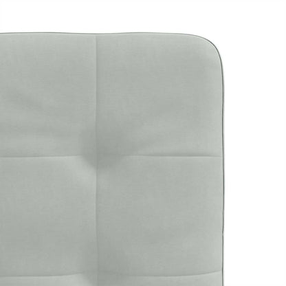 Eetkamerstoelen 2 st fluweel lichtgrijs