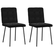 Dining Chairs 2 pcs Velvet Black