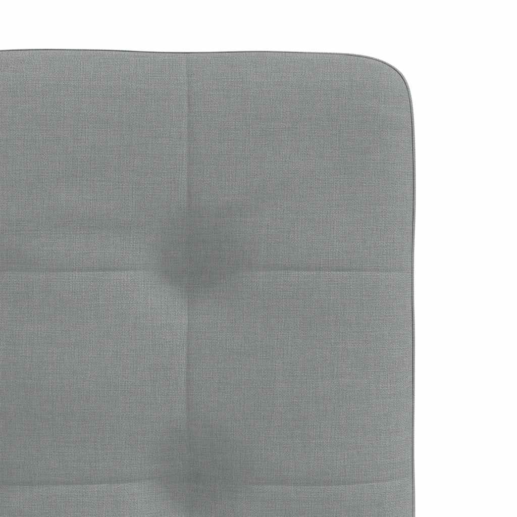 Eetkamerstoelen 2 st stof lichtgrijs