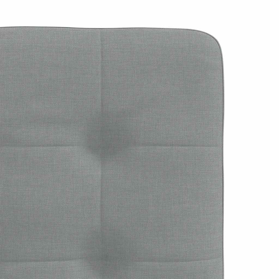 Eetkamerstoelen 2 st stof lichtgrijs