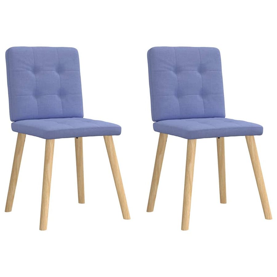 Eetkamerstoelen 2 St Stof Jeansblauw