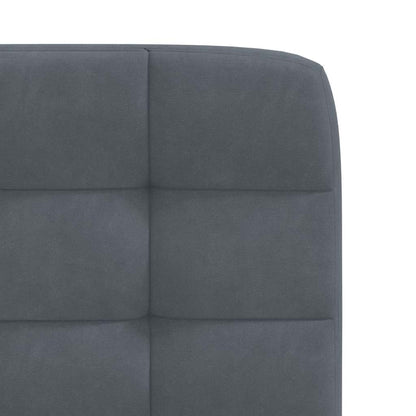 Eetkamerstoelen 2 st fluweel donkergrijs