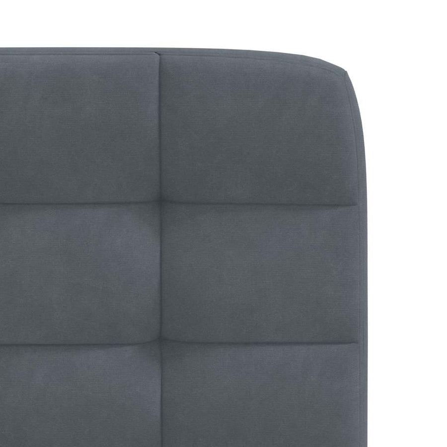 Eetkamerstoelen 2 st fluweel donkergrijs