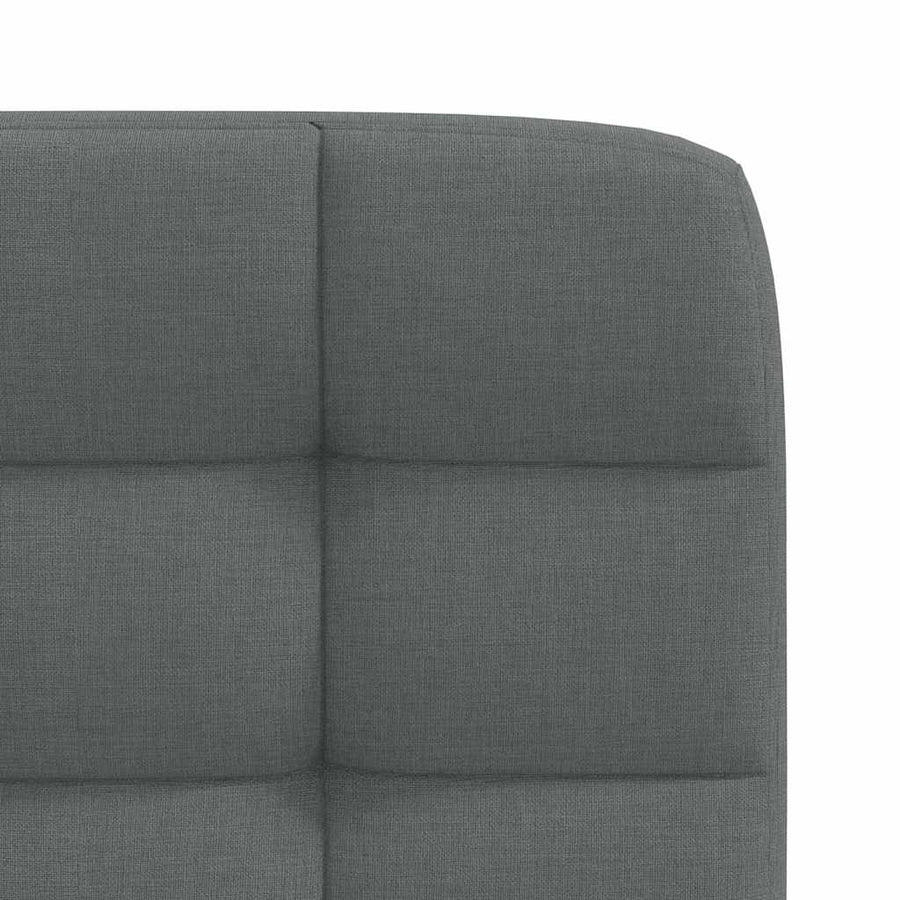 Eetkamerstoelen 2 st stof donkergrijs