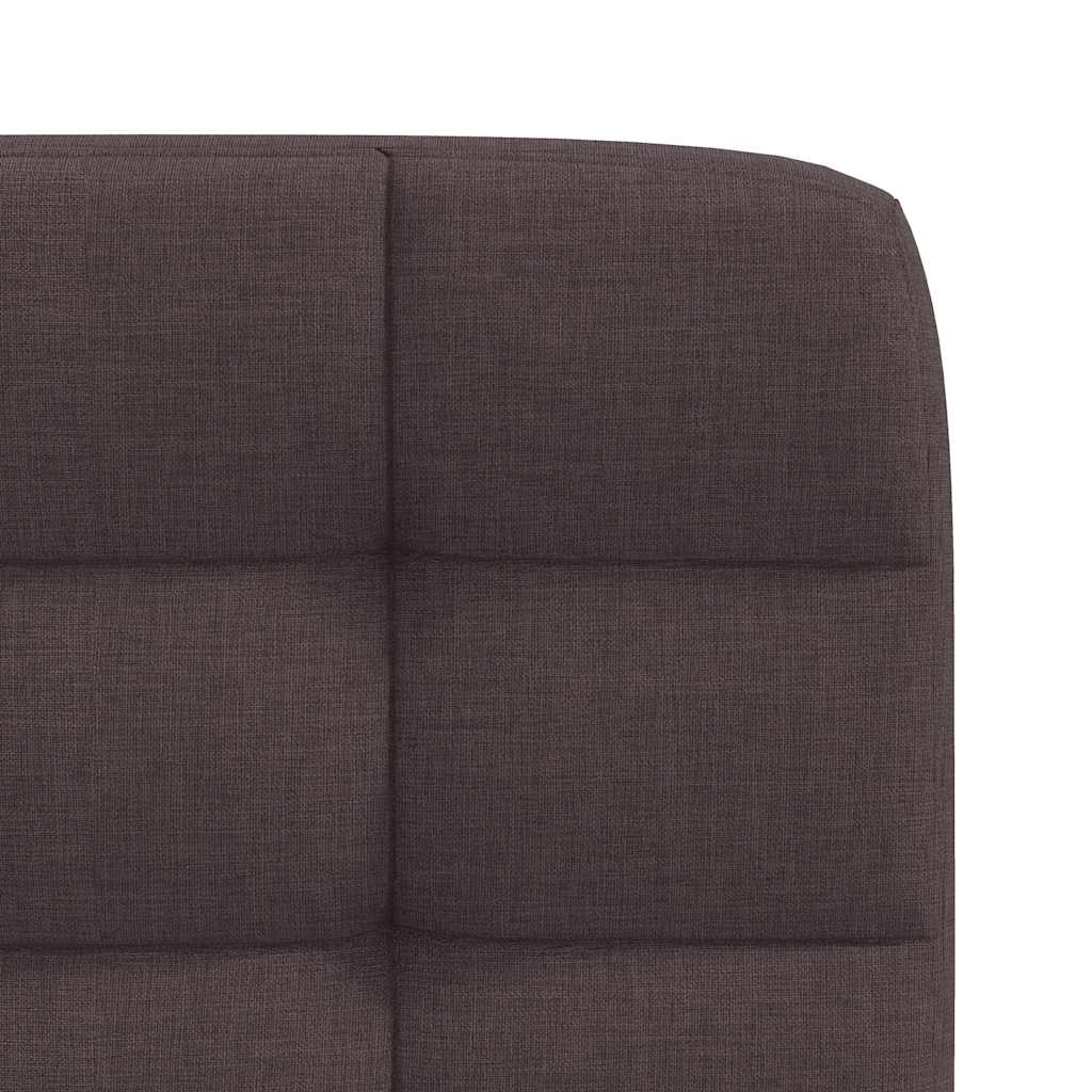 Eetkamerstoelen 2 st stof donkerbruin