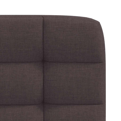Eetkamerstoelen 2 st stof donkerbruin