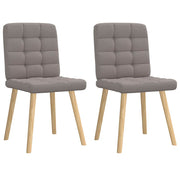 Eetkamerstoelen draaibaar 2 st taupe 45x54x86 cm
