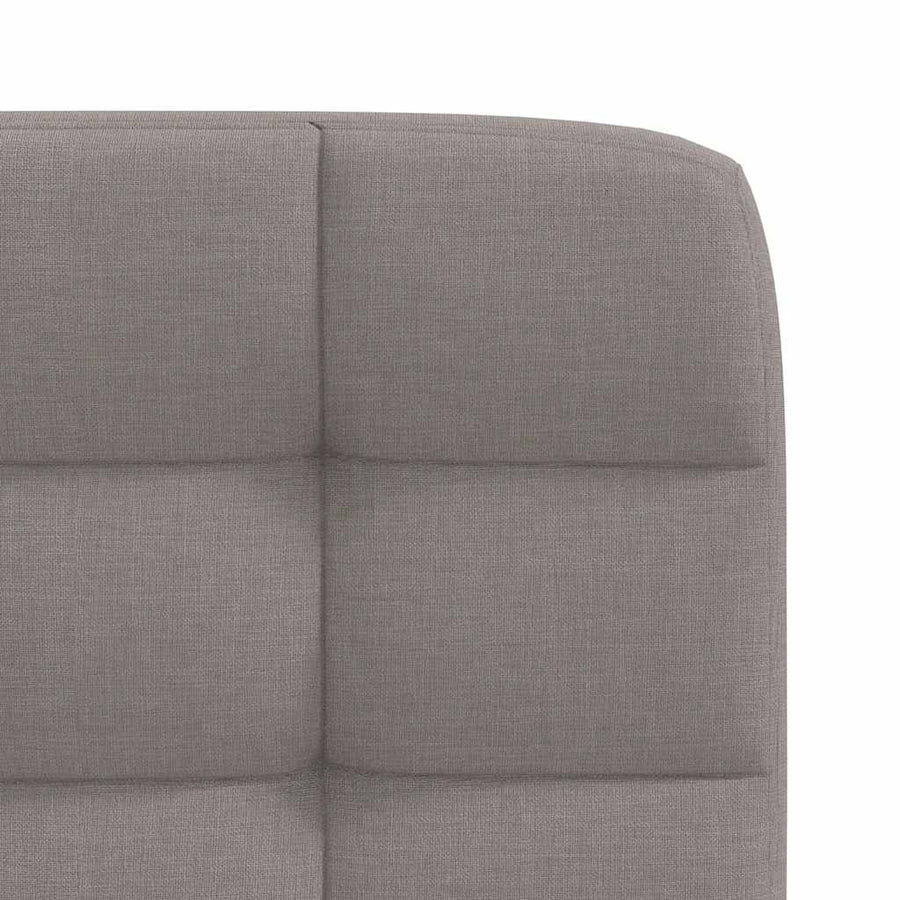 Eetkamerstoelen draaibaar 2 st stof taupe