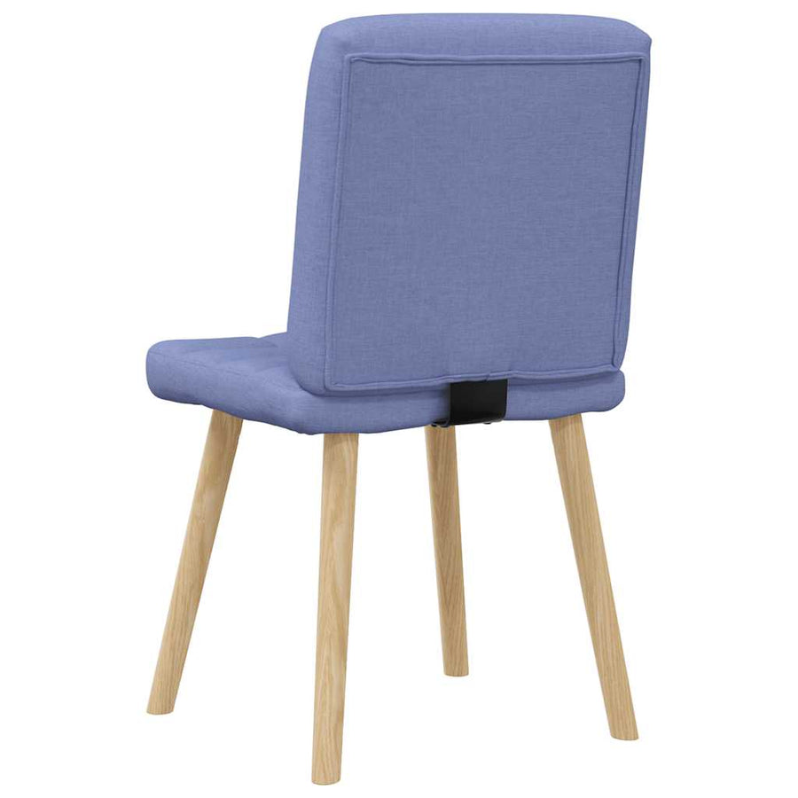 Eetkamerstoelen 2 st stof jeansblauw