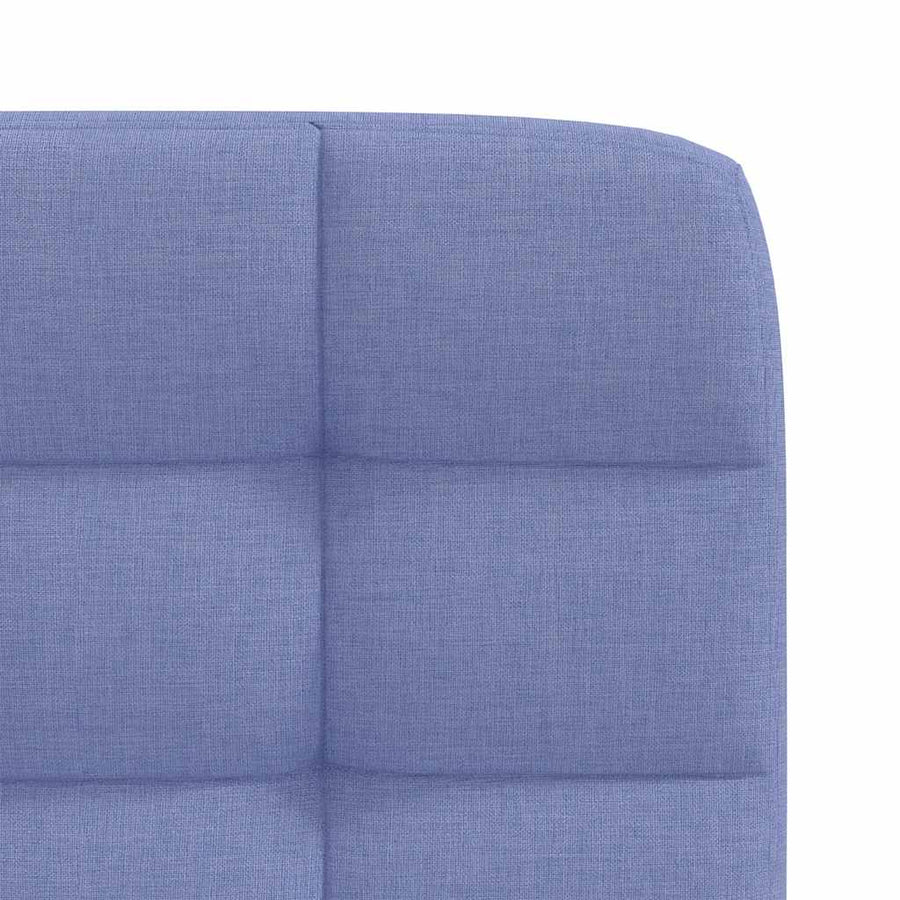 Eetkamerstoelen 2 st stof jeansblauw