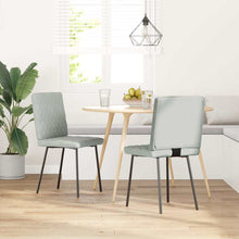 Eetkamerstoelen 2 st fluweel lichtgrijs