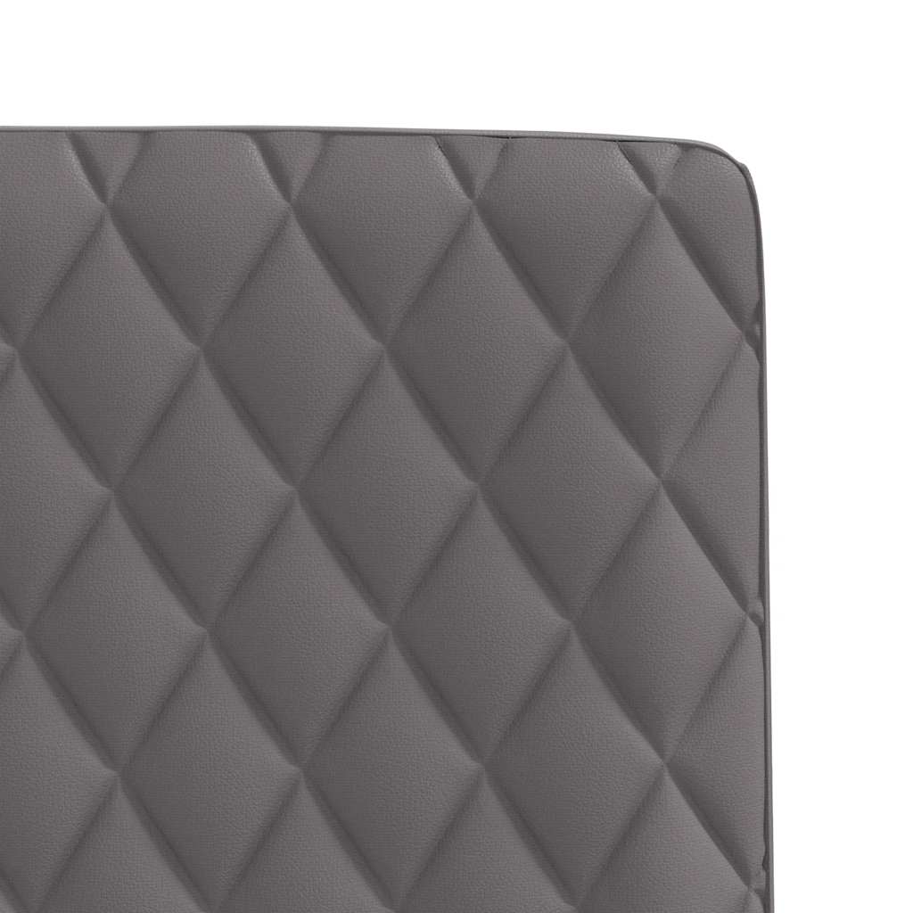 Eetkamerstoelen 2 st kunstleer grijs