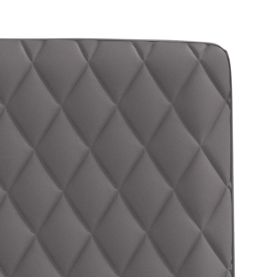Eetkamerstoelen 2 st kunstleer grijs