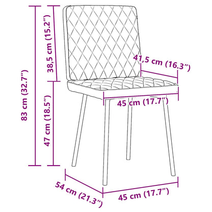 Eetkamerstoelen 2 st kunstleer wit