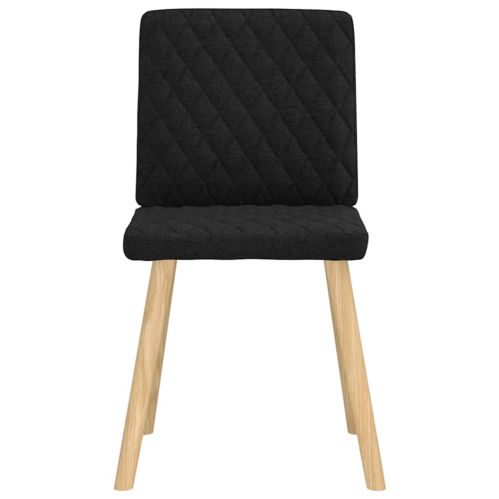 Eetkamerstoelen 2 st stof zwart
