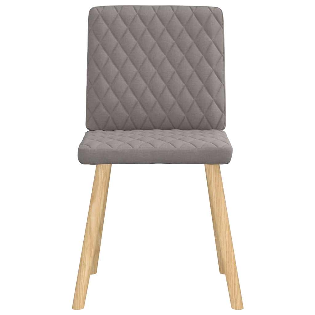 Eetkamerstoelen draaibaar 2 st stof taupe