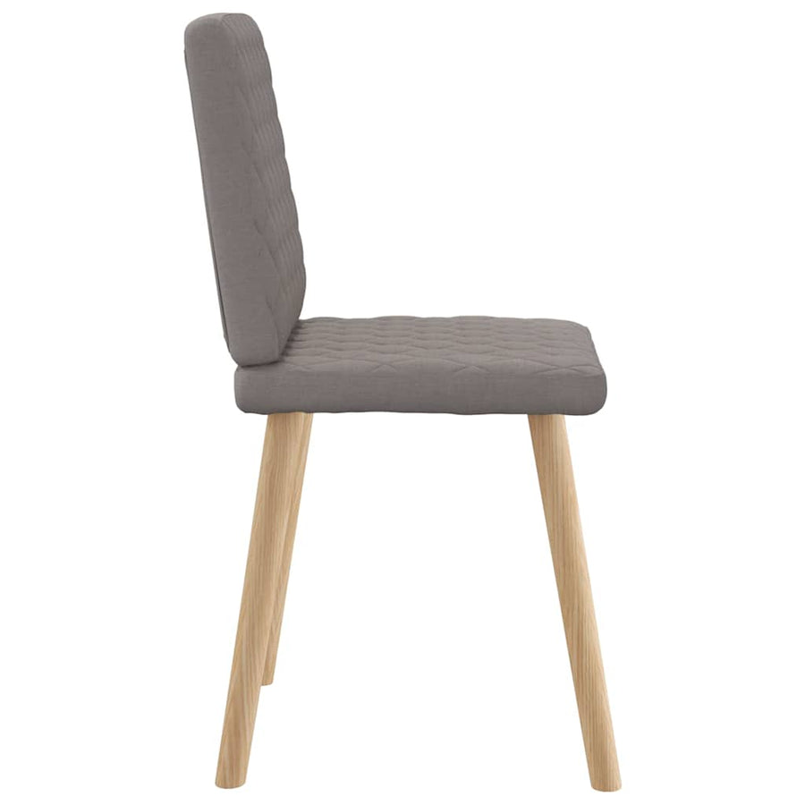 Eetkamerstoelen draaibaar 2 st stof taupe