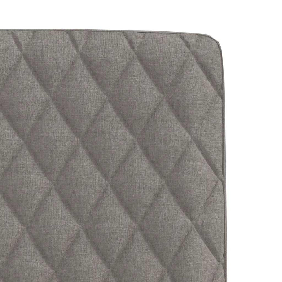Eetkamerstoelen draaibaar 2 st stof taupe