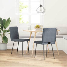 Eetkamerstoelen 2 st fluweel donkergrijs