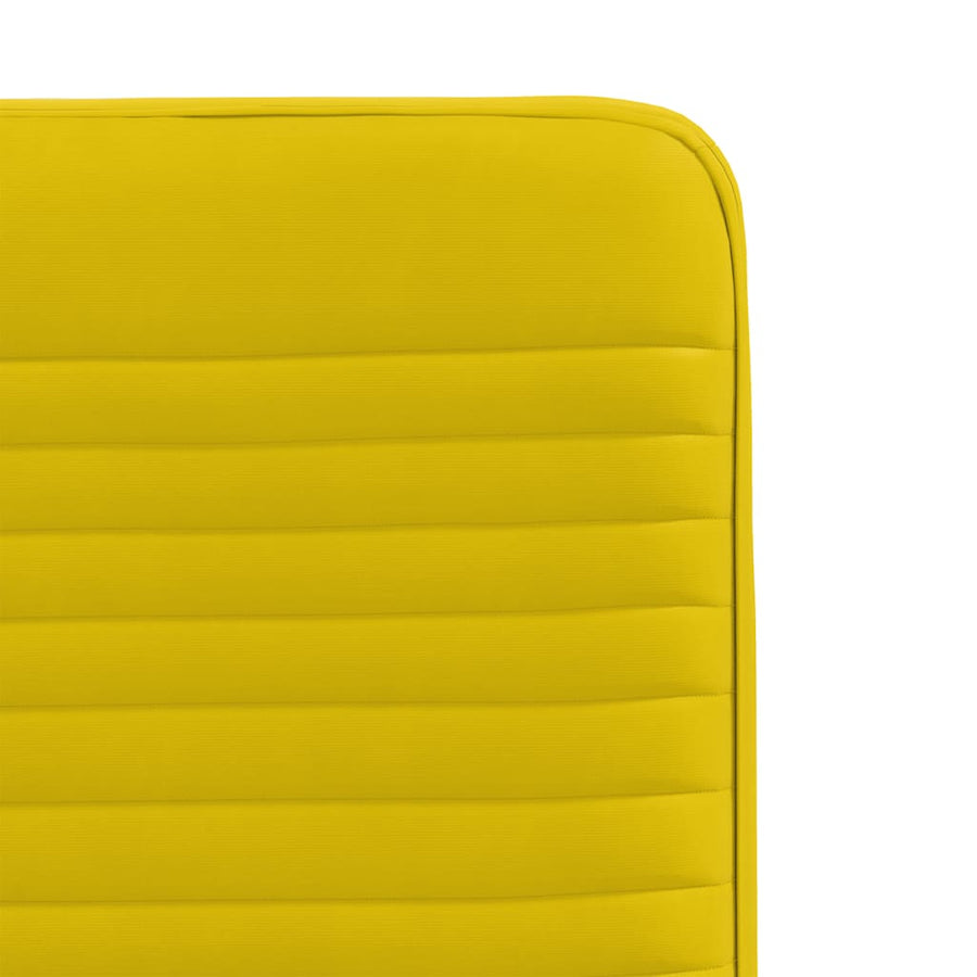 Eetkamerstoelen 2 st fluweel geel