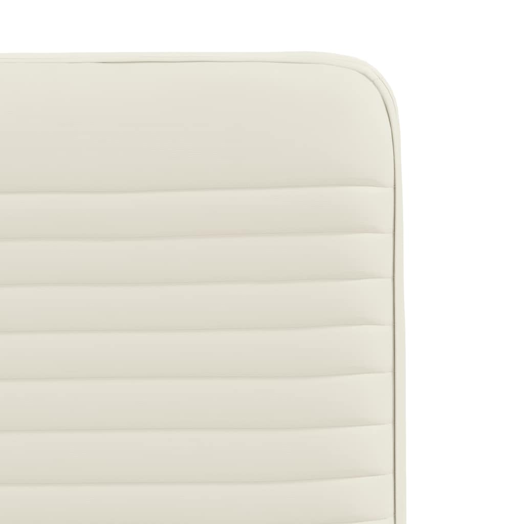 Eetkamerstoelen 2 st fluweel crèmekleurig