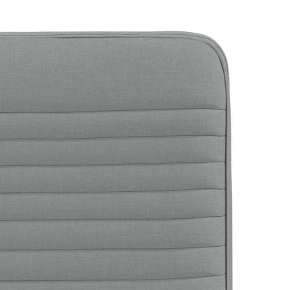 Eetkamerstoelen 2 st stof lichtgrijs