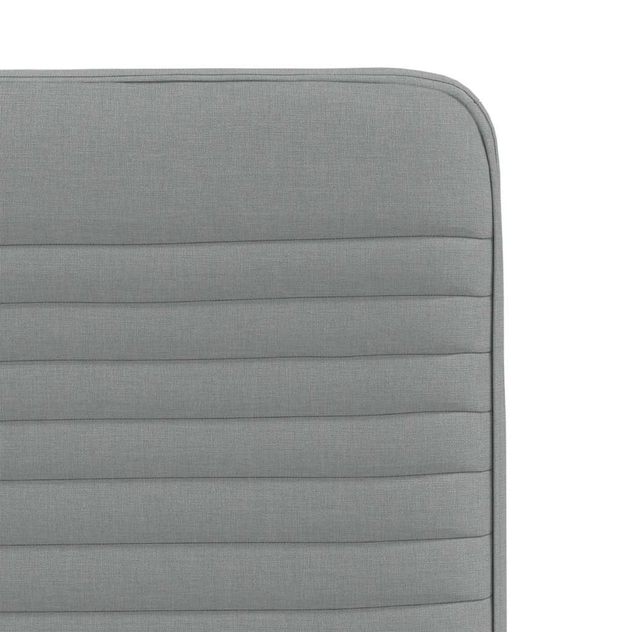 Eetkamerstoelen 2 st stof lichtgrijs